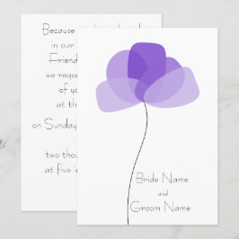 Convite para flores simples