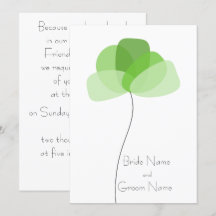 Convite para flores simples