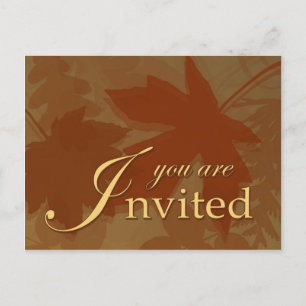 Convite para Folgas de outono - Cartão postal