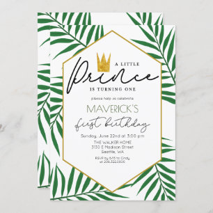 Convite para Folha do Príncipe primeiro aniversari