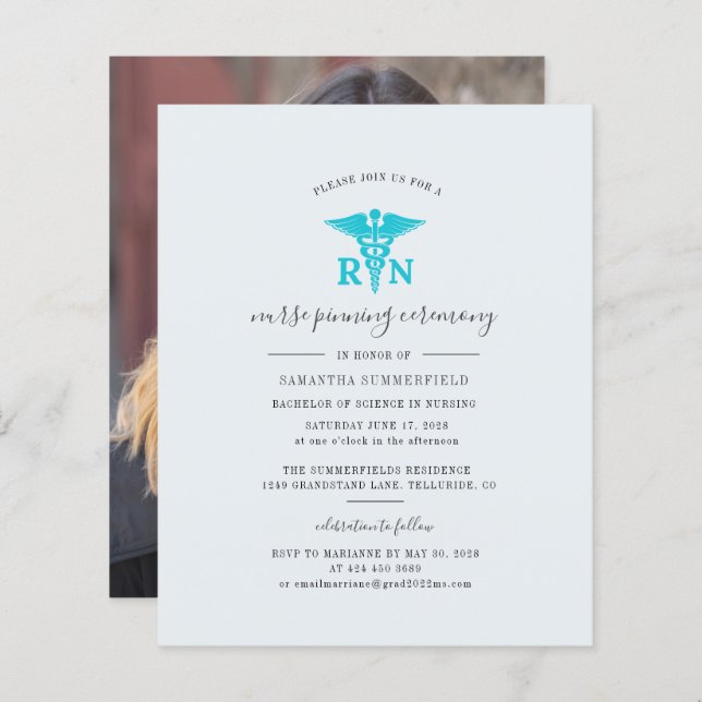 Convite Para Formação De Enfermeiras Foto 2025 (Frente/Verso)