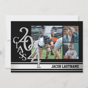 Convite para Formando de Fotografia Tripla Varsity