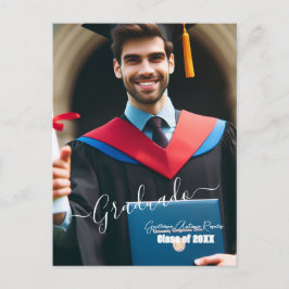 Convite para Formando de Script de Foto Espanhol S