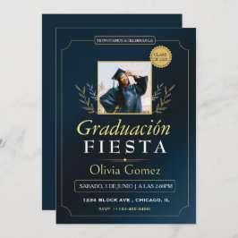 Convite para Formandos Espanhol Moderno Elegante