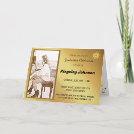 Convite para formatura elegante da Escola de Músic