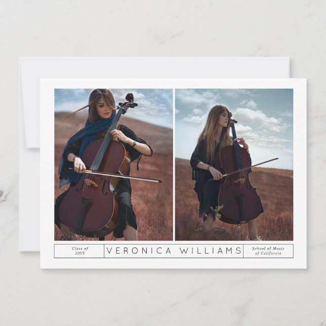 Convite para formatura musical Yin & Yang (Frente)