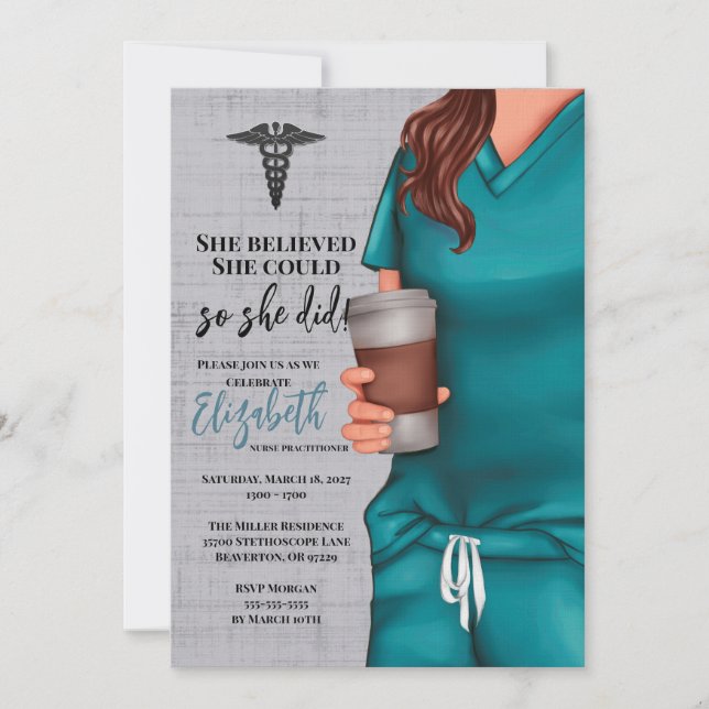 Convite para formatura na Faculdade de Medicina Te (Frente)
