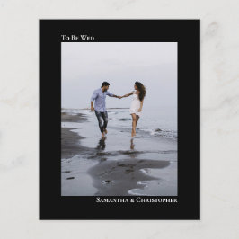 Convite para Foto Simples de Casamento de Orçament