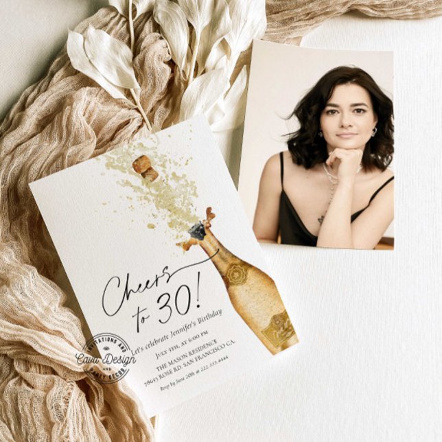 Convite para Fotografia aniversário de 30 anos (Criador carregado)