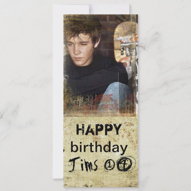 convite para fotografia de adolescente (Frente)