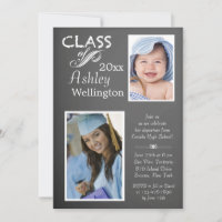 Convite para Fotografia de Formando Chalkboard