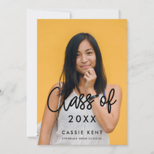 Convite para fotografia de graduação da Classe Mod