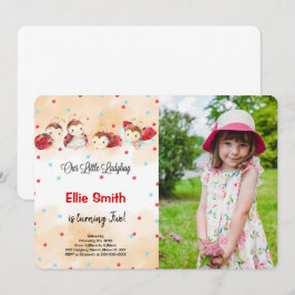 Convite para Fotografia de Ladybug Birthday