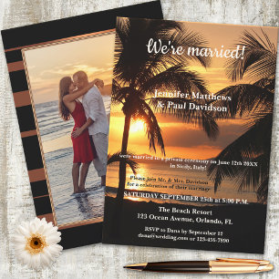 Convite para Fotografia de Recepção de Casamento e