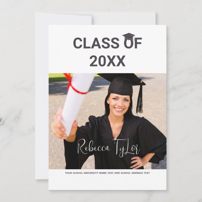 Convite para Fotografia de Tipografia Vermelha e P (Frente)