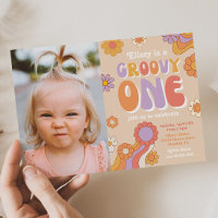Convite para Fotografia do Groovy One | Hippie Bir