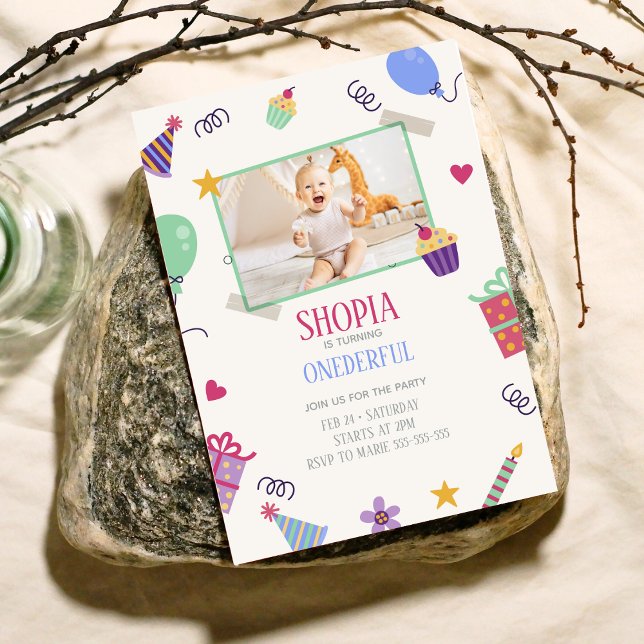 Convite para Fotografia do primeiro aniversario pa (Criador carregado)