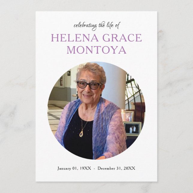 convite para fotografia em círculo central (Frente)