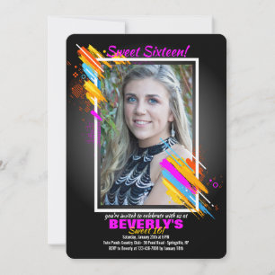 Convite para Fotografias de Quadro de Arte Moderno