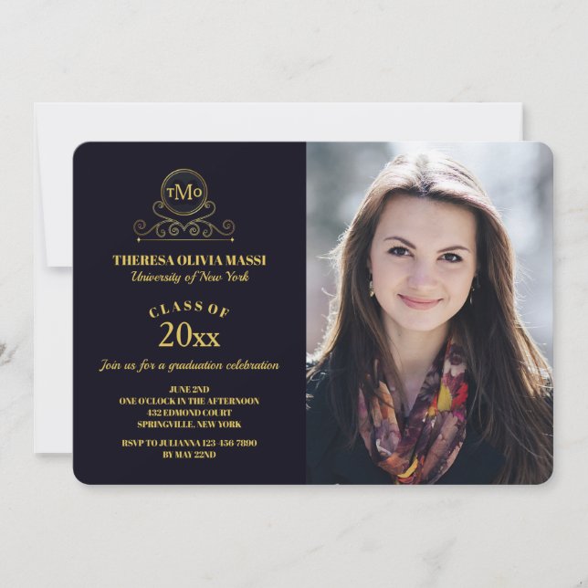 Convite para Fotografias do Formando Supremo (Frente)