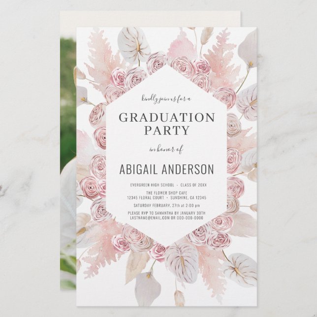 Convite para Fotografias do Partido de Formando pa (Frente/Verso)