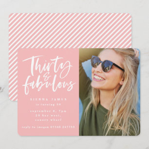 convite para fotos de 30 e fabulosa festa de anive