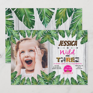 Convite para fotos de aniversário de 3 anos grát