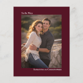 Convite para Fotos de Casamento Simples BUDGET Bur