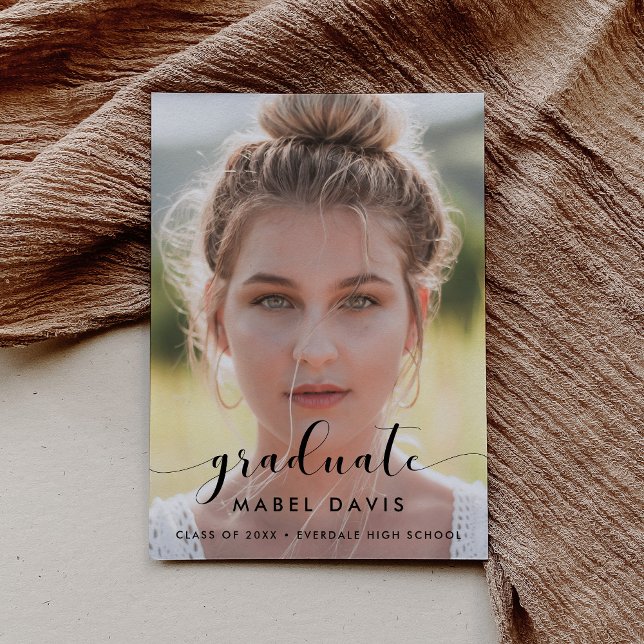 Convite para fotos de formatura Elegante e chic (Criador carregado)