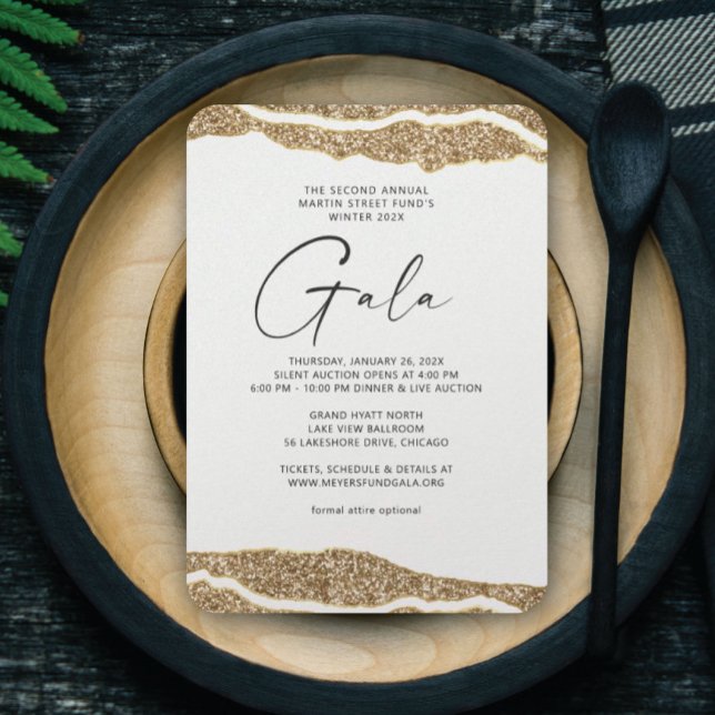 Convite para Gala de Camadas Douradas (Criador carregado)