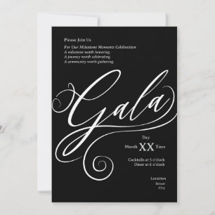 Convite para Gala de Conquista