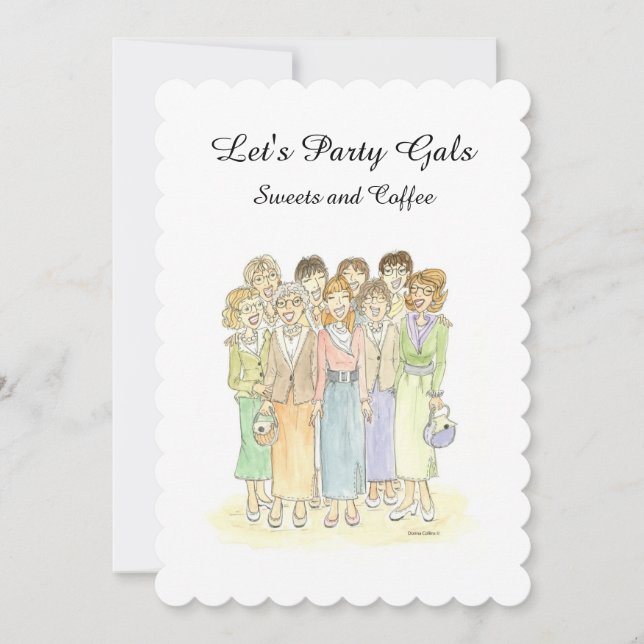 Convite para Gals de Festas de vamos (Frente)