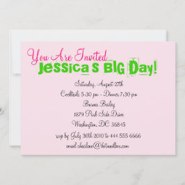 Convite Para Garotas Bonito