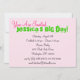 Convite Para Garotas Bonito