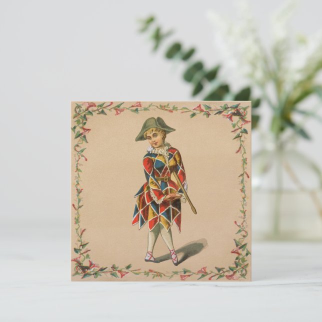 Convite para Garotas Mardi Gras (Em pé/Frente)