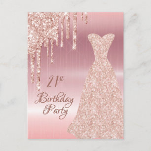 convite para gotejamento aniversário de 21 anos ro