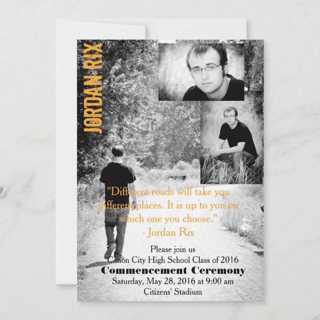 Convite para graduação (Verso)