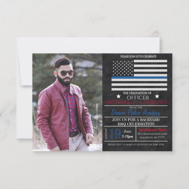  Convite para Graduação da Academia de Polícia (Frente)