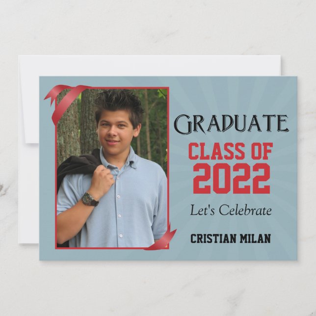 Convite para Graduação da Classe de Fita Vermelha (Frente)