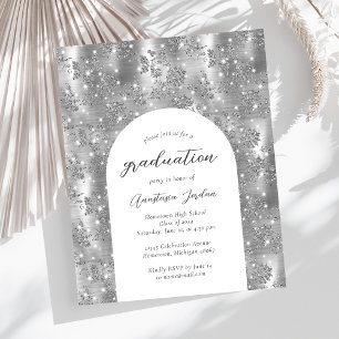 Convite para Graduação de Arca Floral de Silver Gl