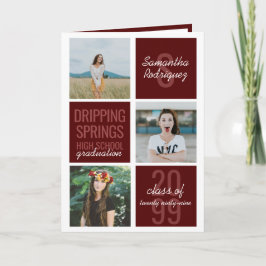 Convite para Graduação de Caixas Diversas Maroon 4