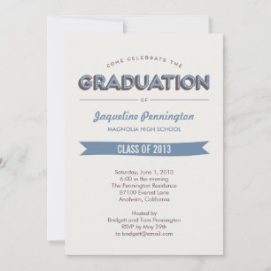 Convite para Graduação de Celebração Chic