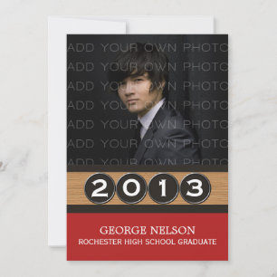 Convite para Graduação de Chaves Clássicas Vermelh