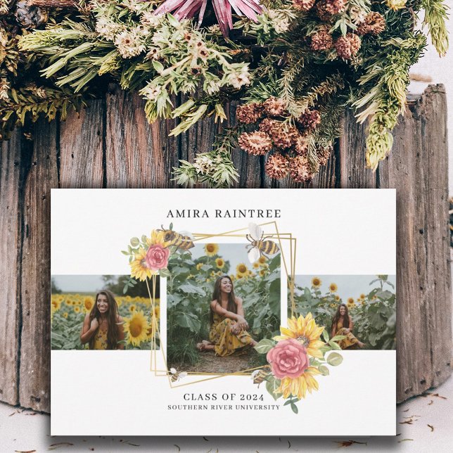 Convite para Graduação de Colagem de Fotos Moderna (Criador carregado)