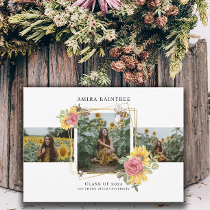 Convite para Graduação de Colagem de Fotos Moderna