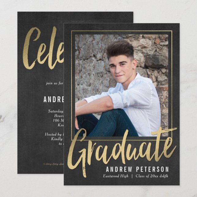 Convite para Graduação de Confiança em Greve (Frente/Verso)