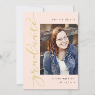 Convite para Graduação de Cores Editável Lado Escr