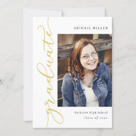 Convite para Graduação de Cores Editável Lado Escr