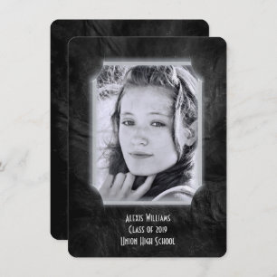 Convite para Graduação de Couro Negro