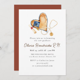 Convite para Graduação de Enfermagem por Estetoscó